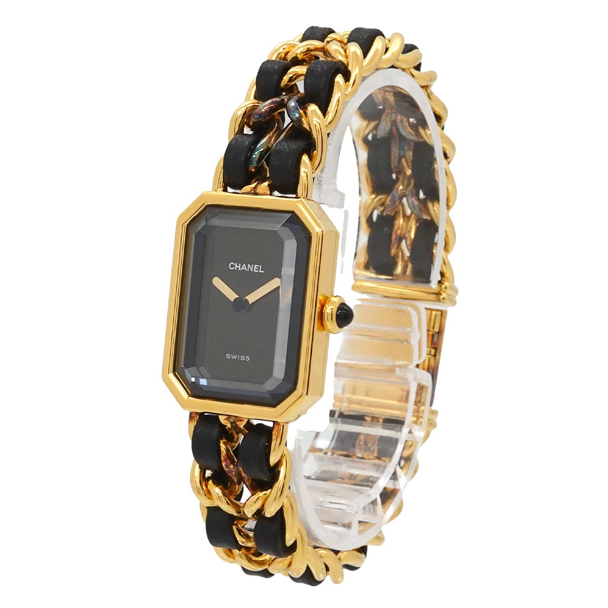 Premiere Size L H0001 Vintage Quartz Black Dial Ladies Watch