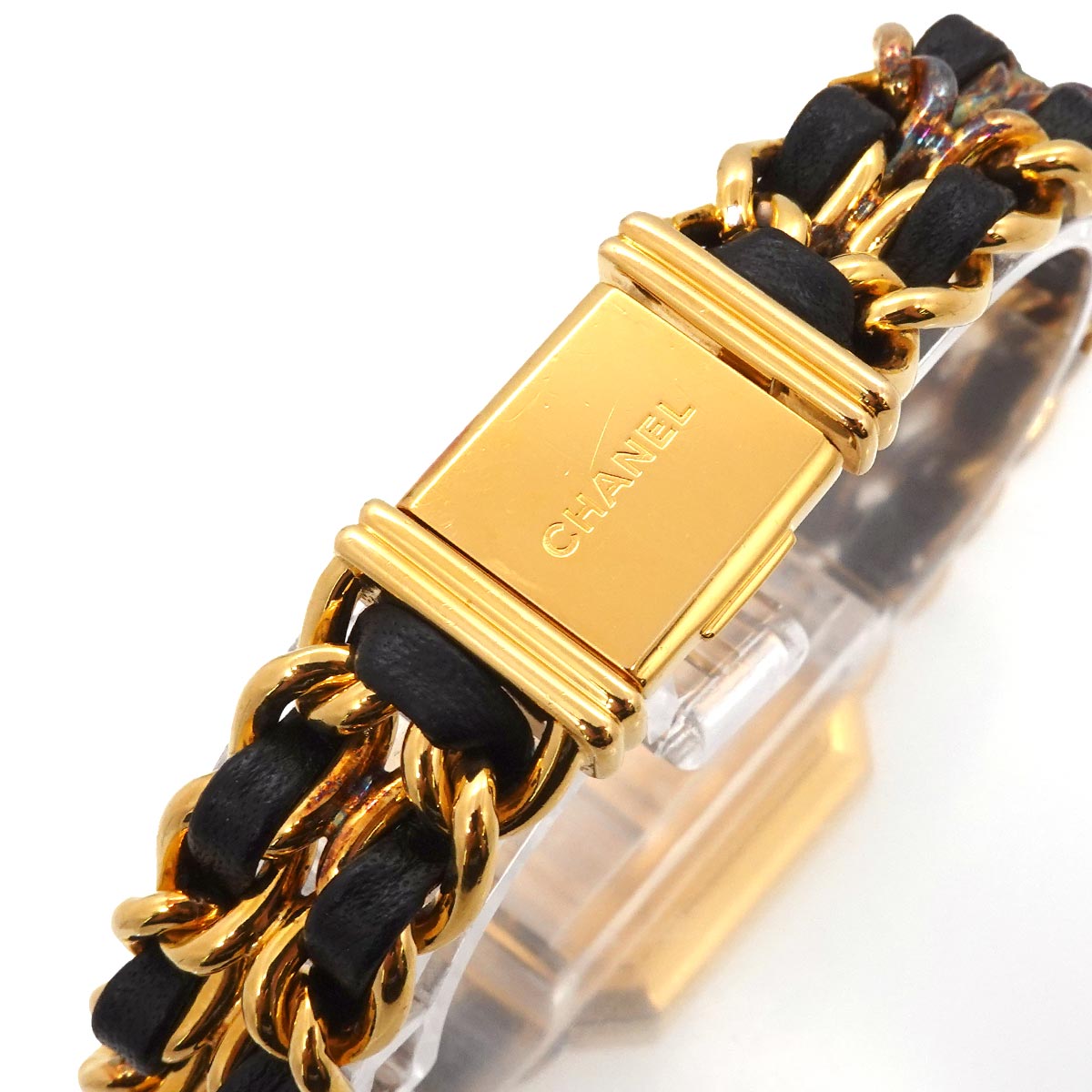 Premiere Size L H0001 Vintage Quartz Black Dial Ladies Watch