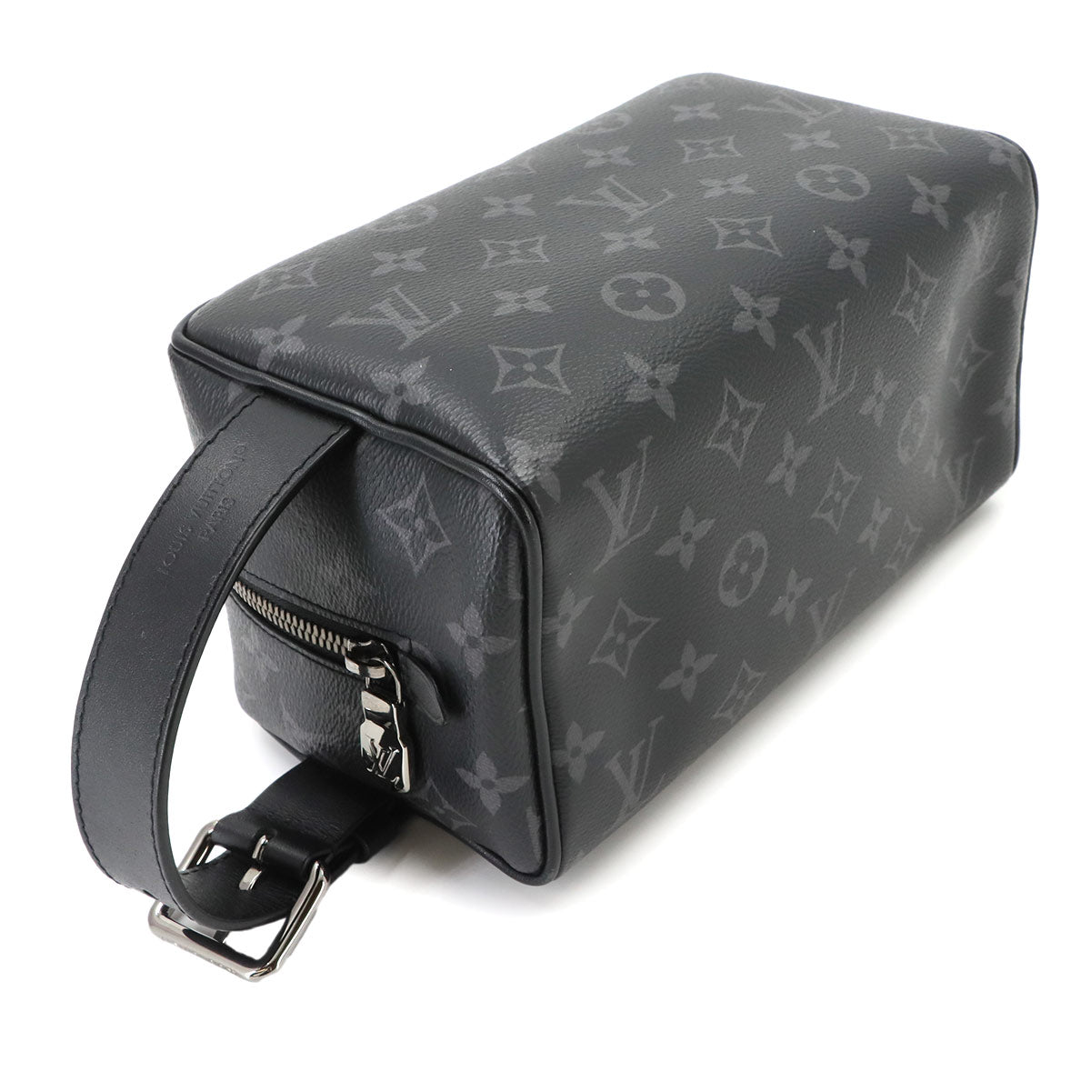 Monogram Eclipse Locker Dopp Kit Hand Bag Black