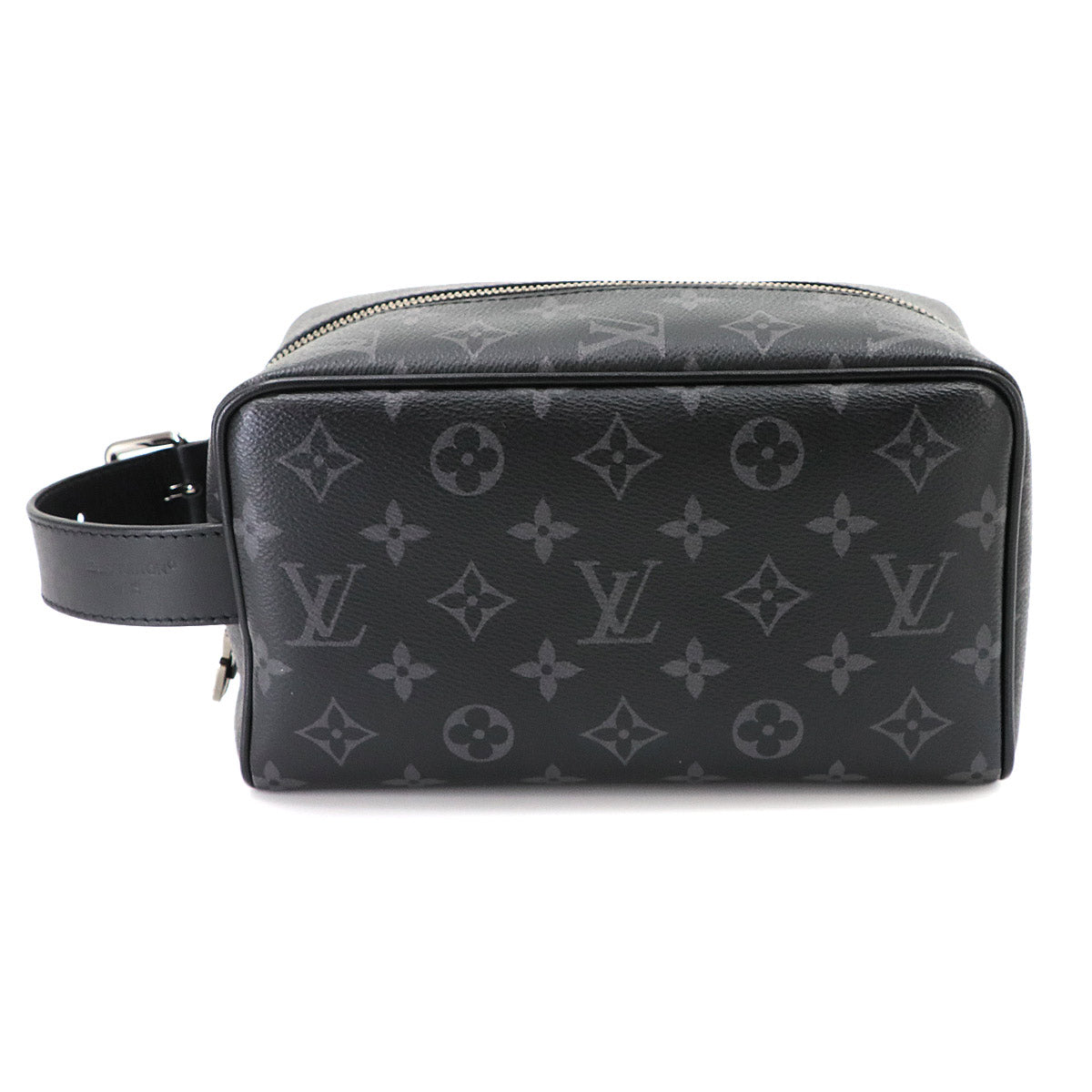 Monogram Eclipse Locker Dopp Kit Hand Bag Black