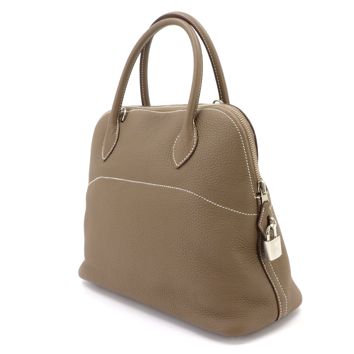 Bolide 31 2way Hand Shoulder Bag Taurillon Clemence Etoupe