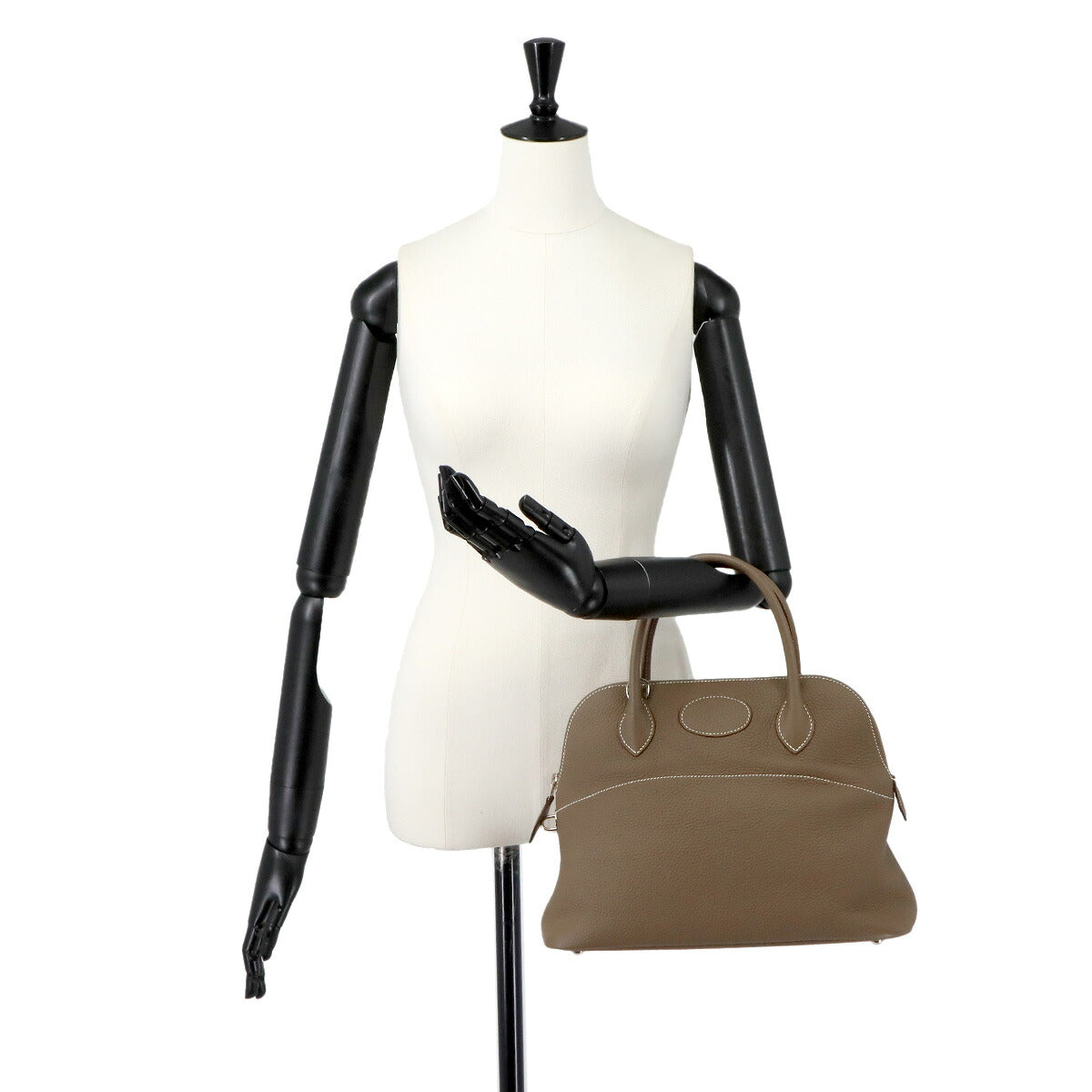 Bolide 31 2way Hand Shoulder Bag Taurillon Clemence Etoupe