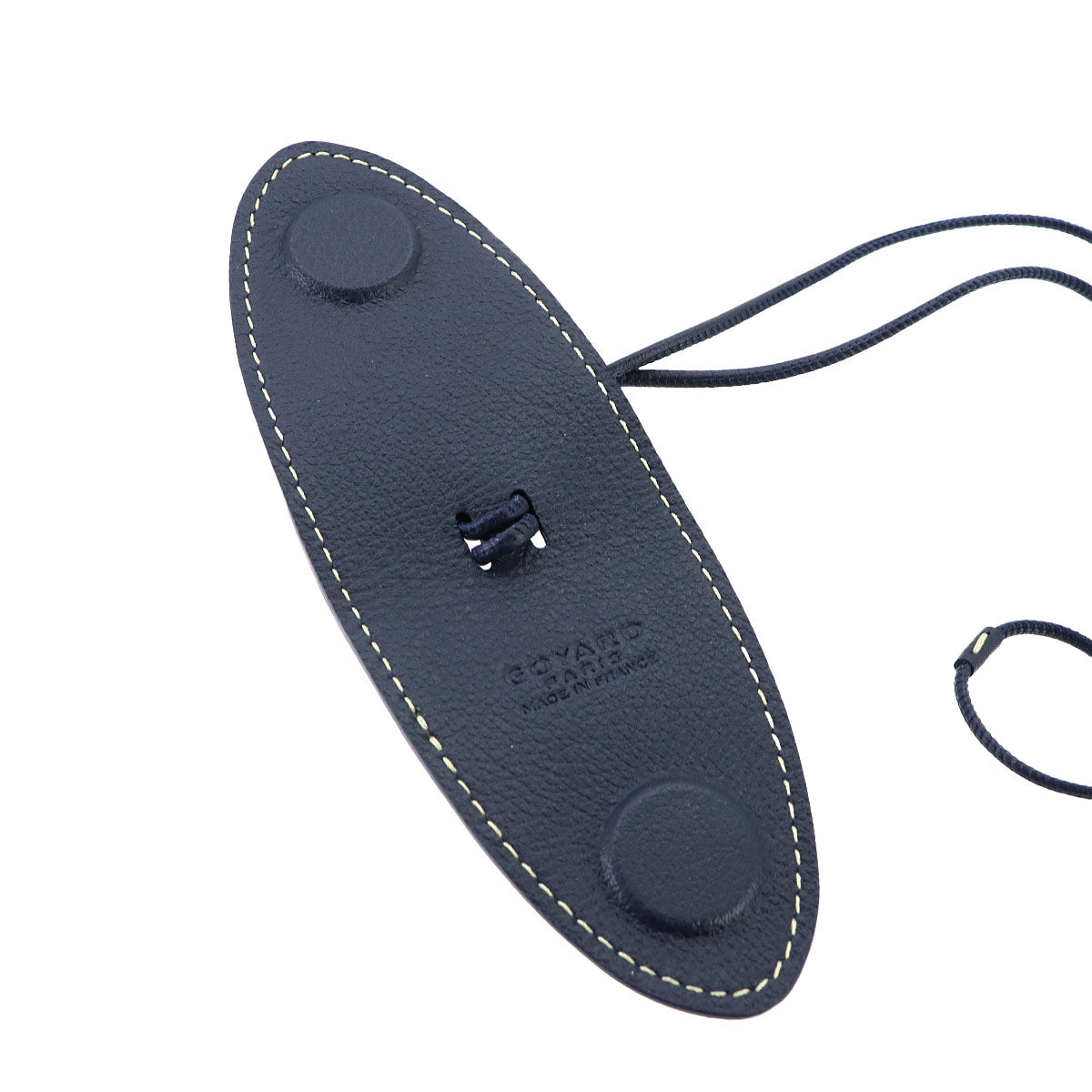 Croc Universal Bag Clip Charm Leather Navy