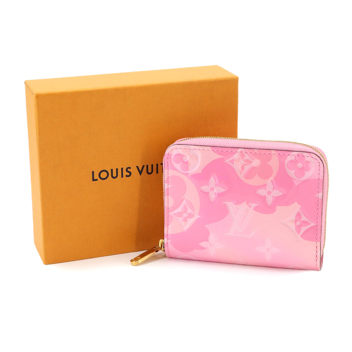 Vernis Zippy Coin Purse Case Leather Pink M90590