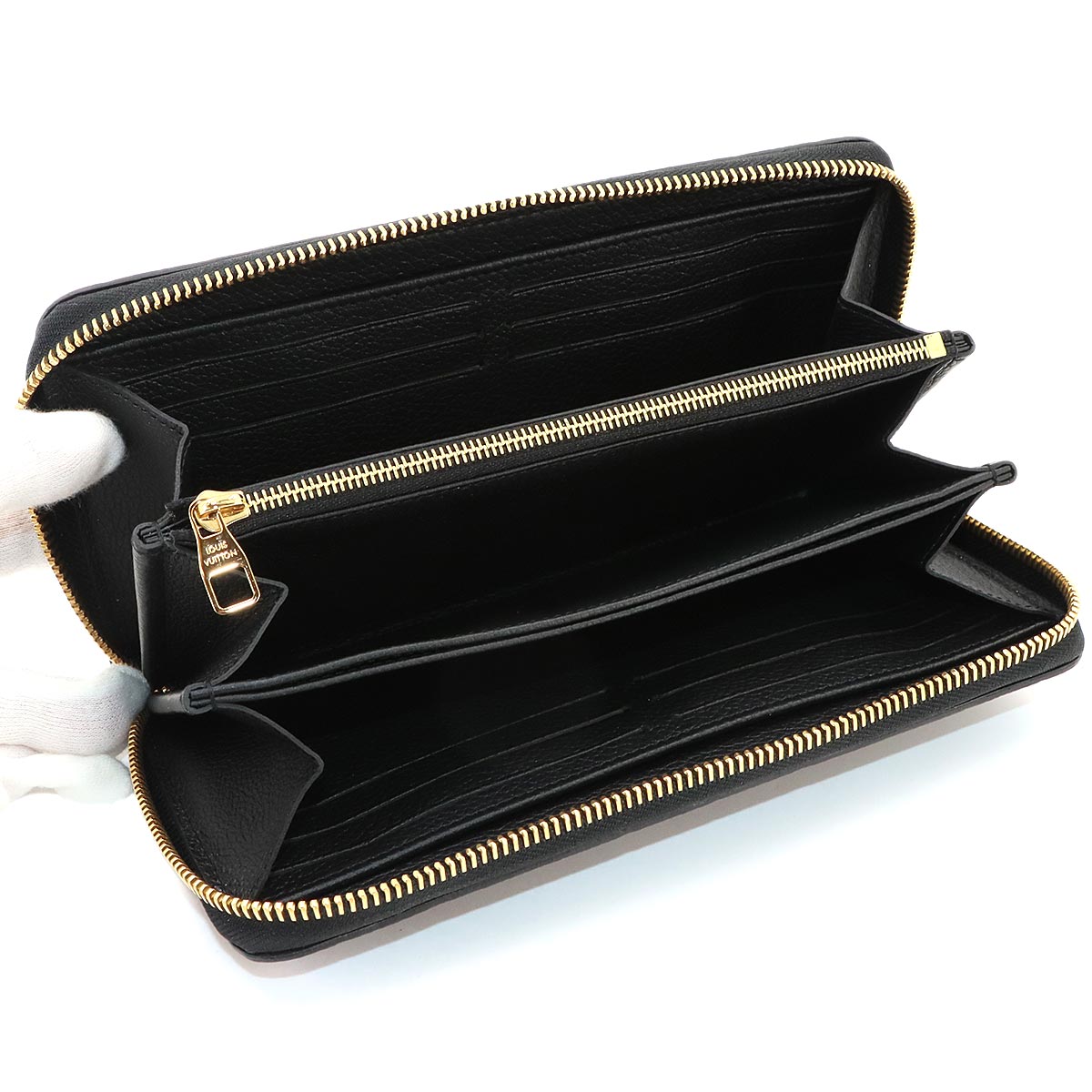 Monogram Empreinte Zippy Wallet Leather Noir M28791