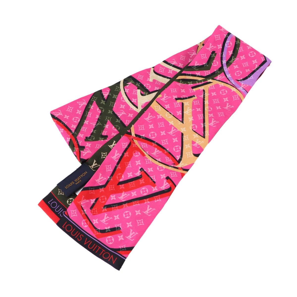 Bandeau Planet LV Scarf Silk Pink M77320