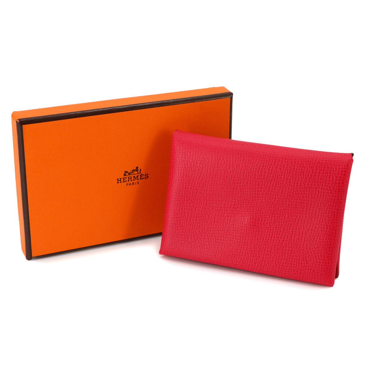 Calvi Duo Card Case Epsom Rose Extreme Purse