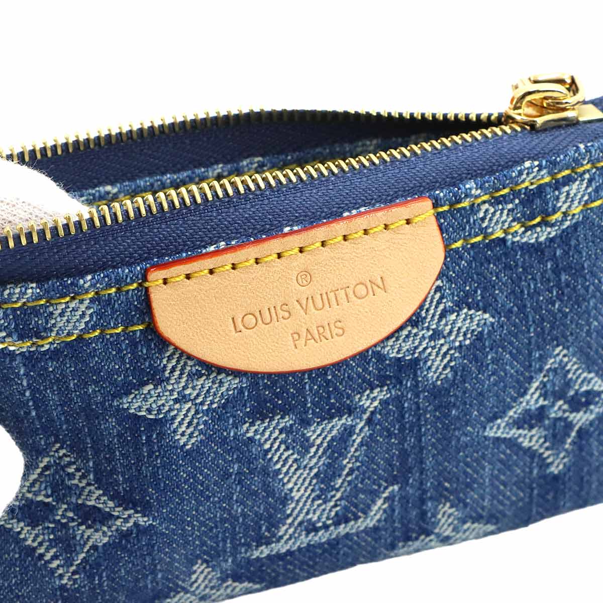 LV Remix Key Pouch Monogram Denim Blue M82961