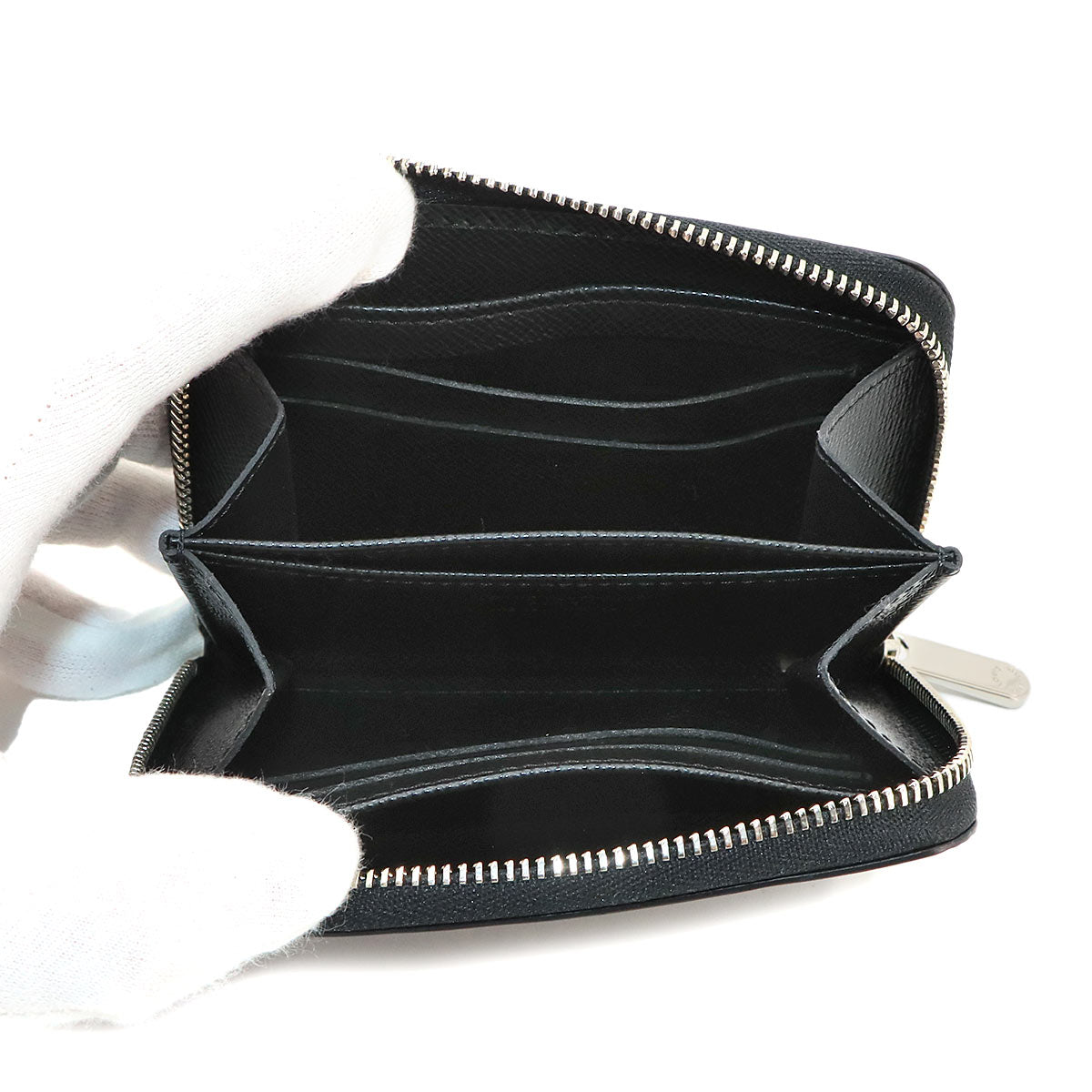Epi Zippy Coin Purse Wallet Leather Noir M60152