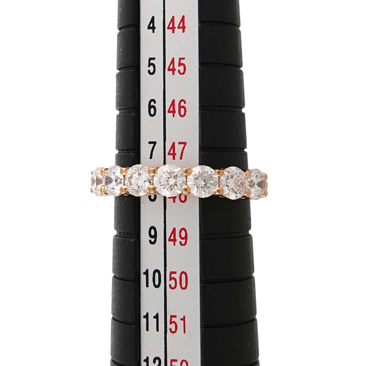 Diamond 0.93ct Band Ring 18K YG 750 size4.5(US)