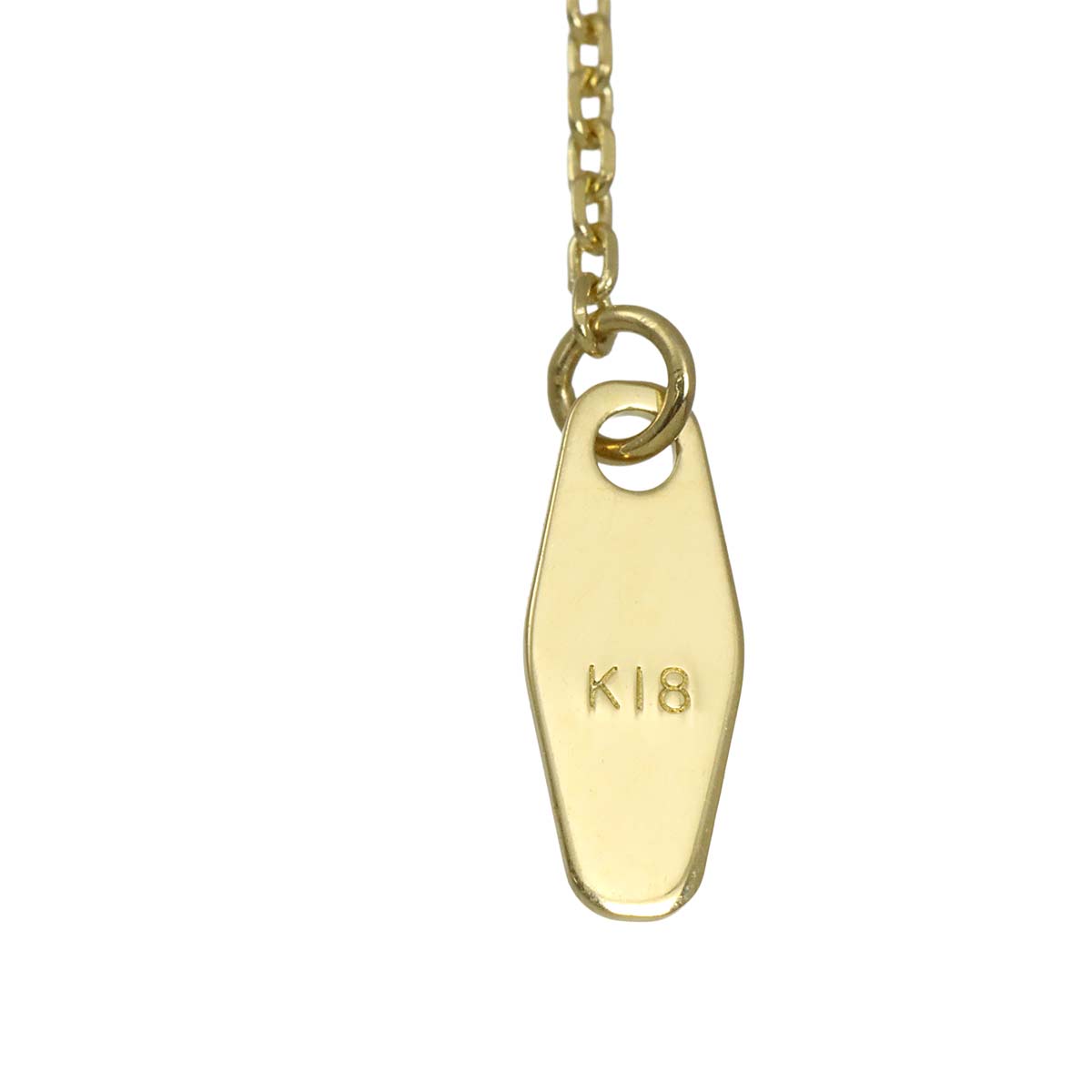 Cross Motif Diamond 0.20ct Necklace 18K Yellow Gold 750