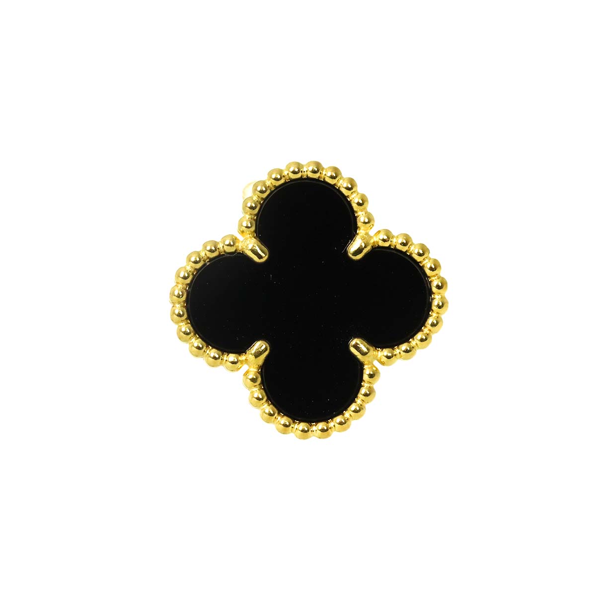 Vintage Alhambra Onyx Earring 18K YG One Piece only