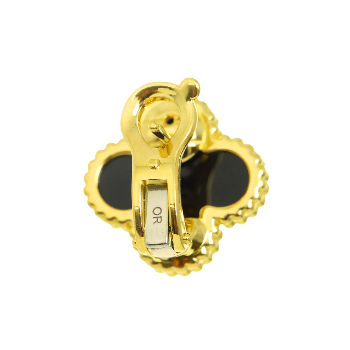 Vintage Alhambra Onyx Earring 18K YG One Piece only