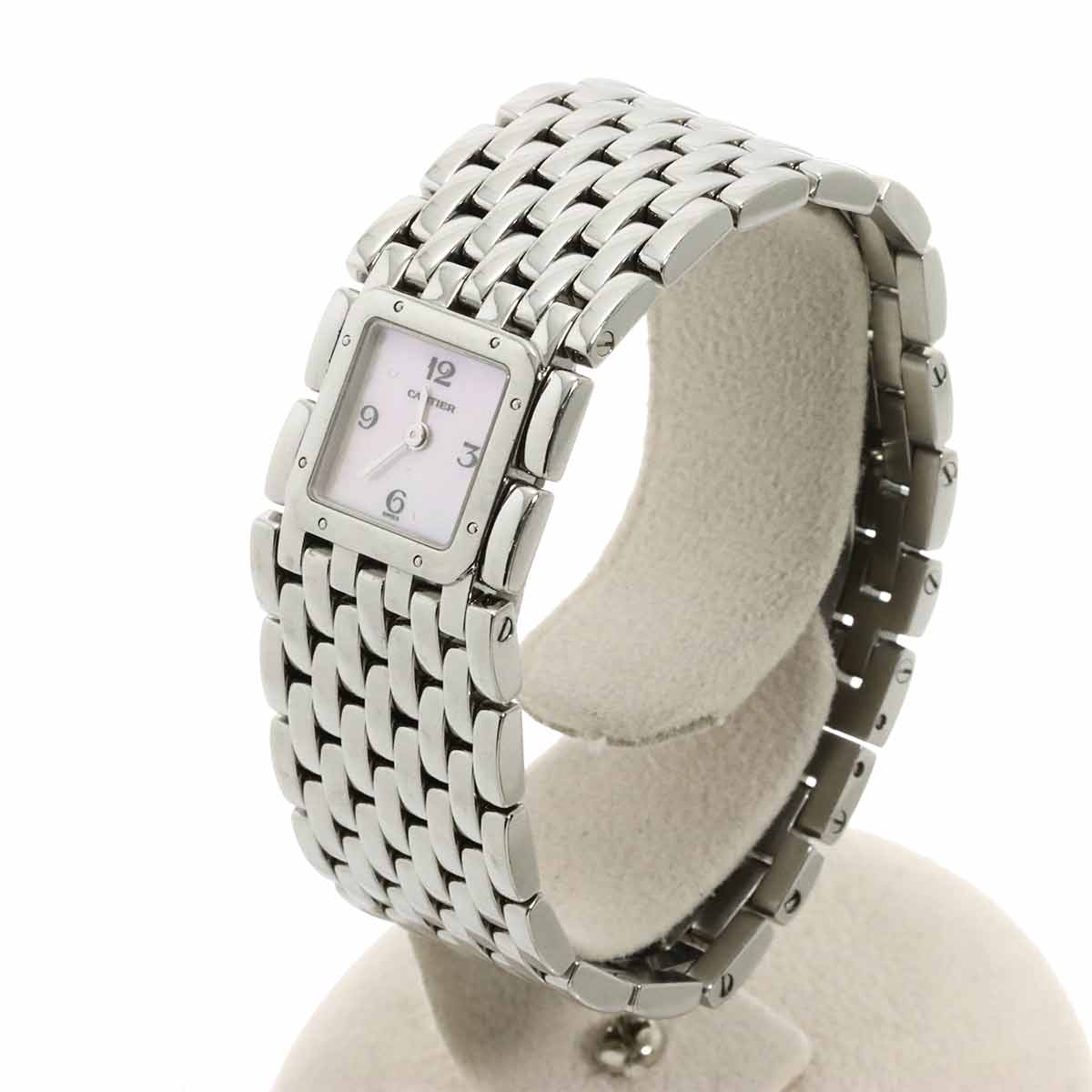 Panthere Ruban W61003T9 Quartz Pink Shell Dial Ladies Watch