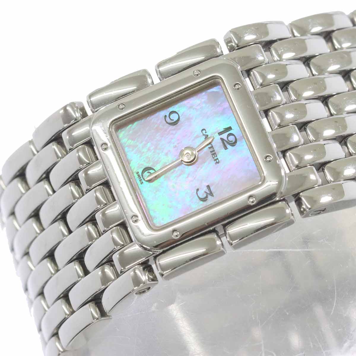 Panthere Ruban W61003T9 Quartz Pink Shell Dial Ladies Watch