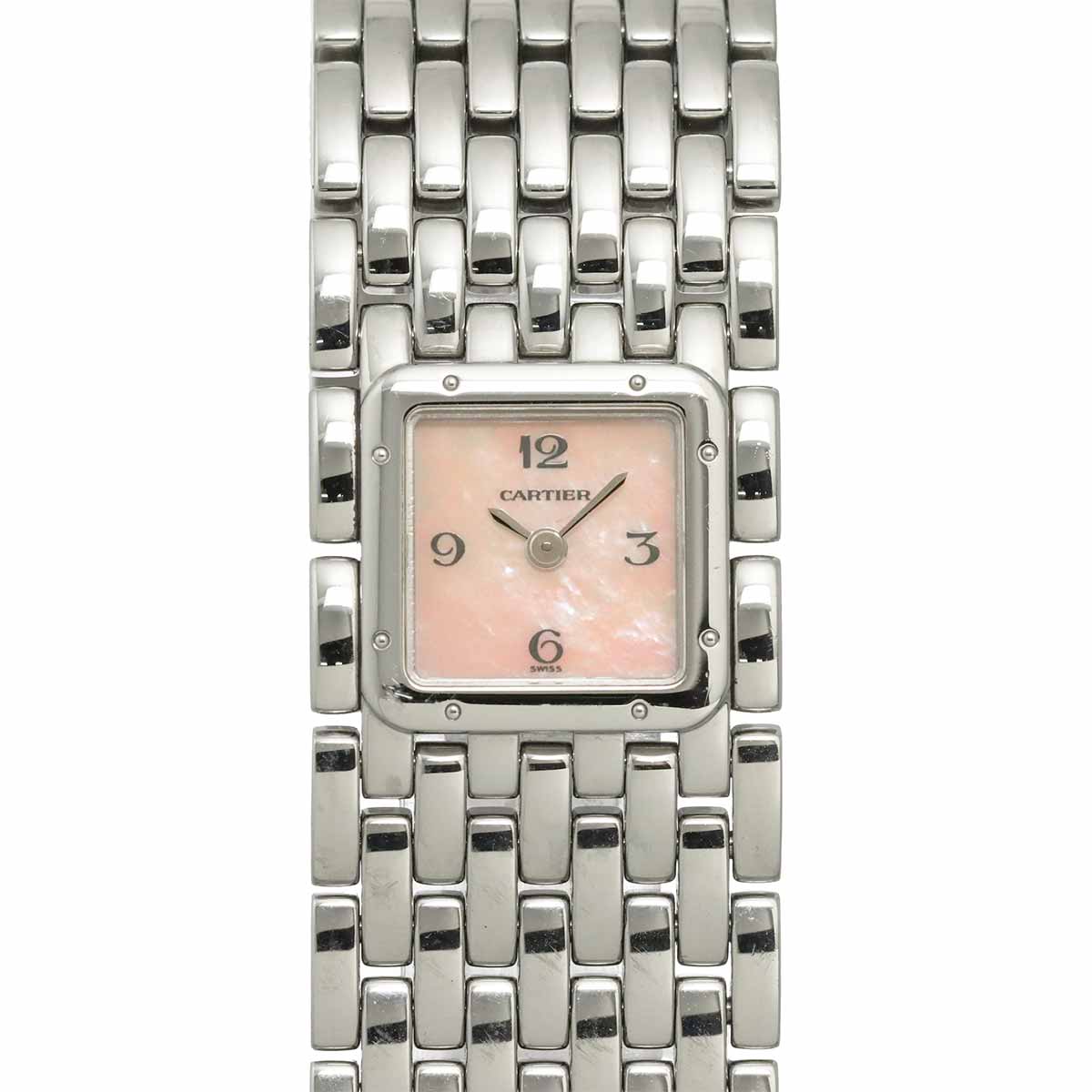 Panthere Ruban W61003T9 Quartz Pink Shell Dial Ladies Watch