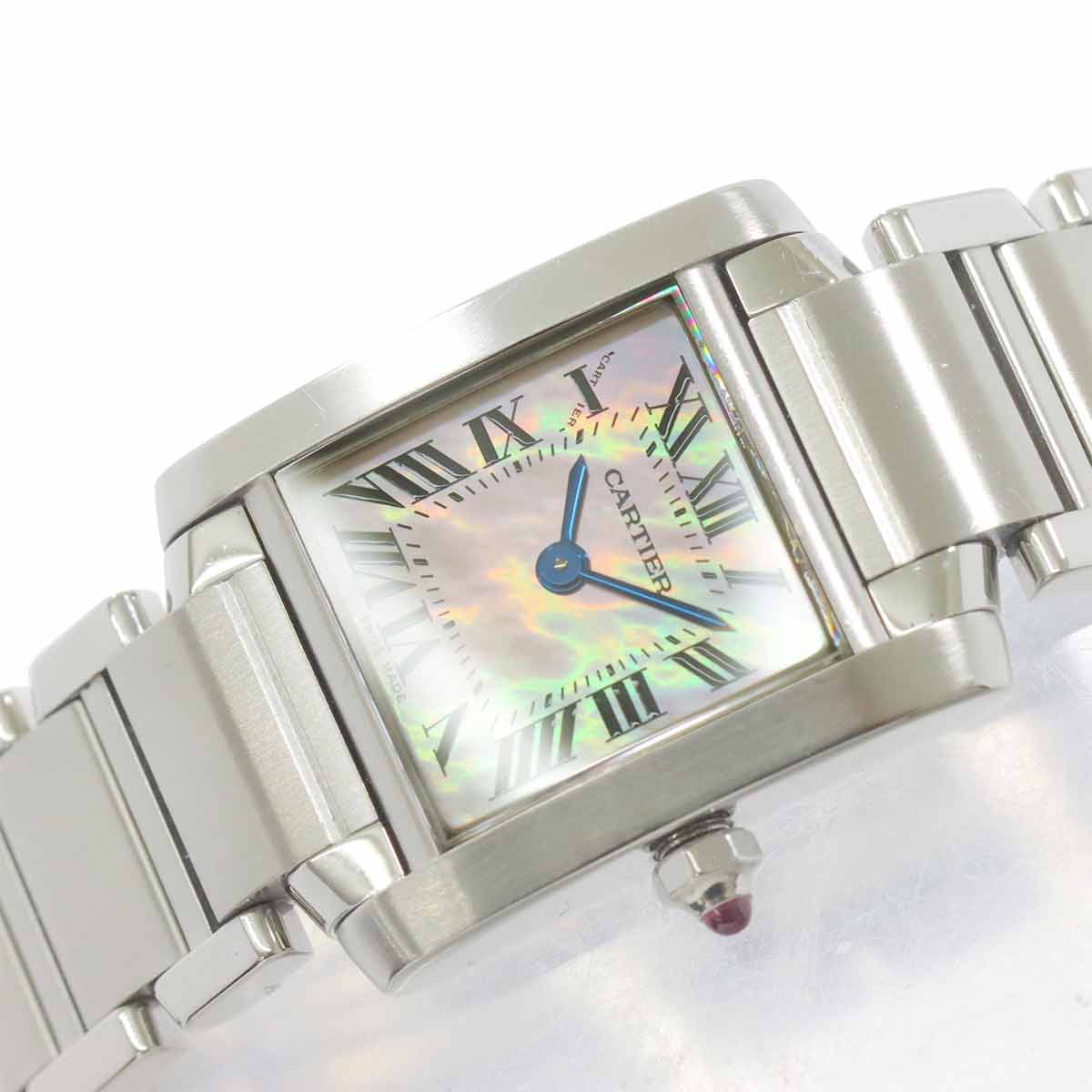 Tank Francaise SM W51028Q3 Quartz Pink Shell Dial Ladies