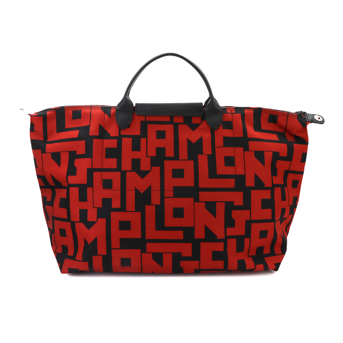 Le Pliage LGP Tote Shoulder Bag Nylon Leather Noir Brick