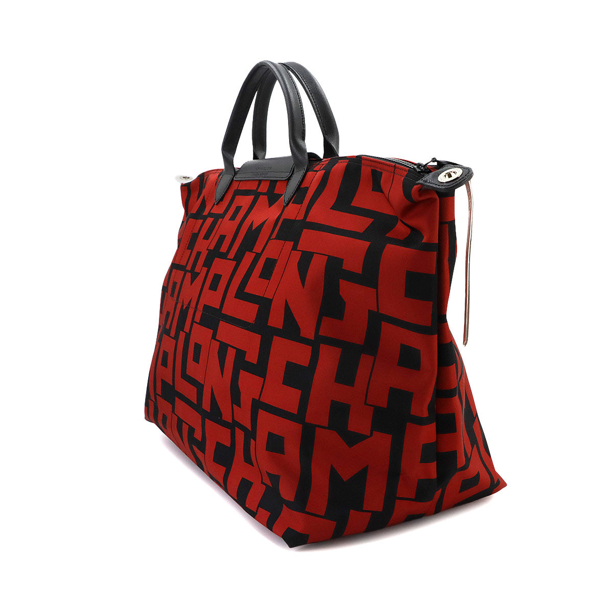 Le Pliage LGP Tote Shoulder Bag Nylon Leather Noir Brick