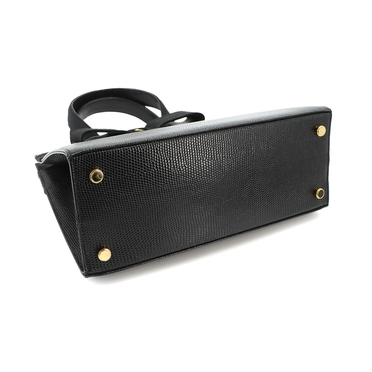 Vara 2way Hand Shoulder Bag Leather Black Purse
