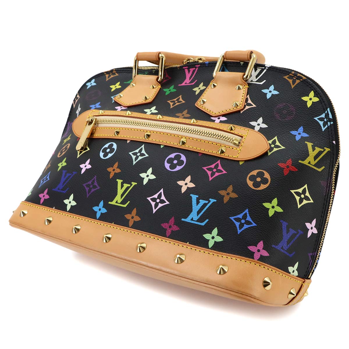 Monogram Multi color Alma Hand Bag Noir M92646 Black