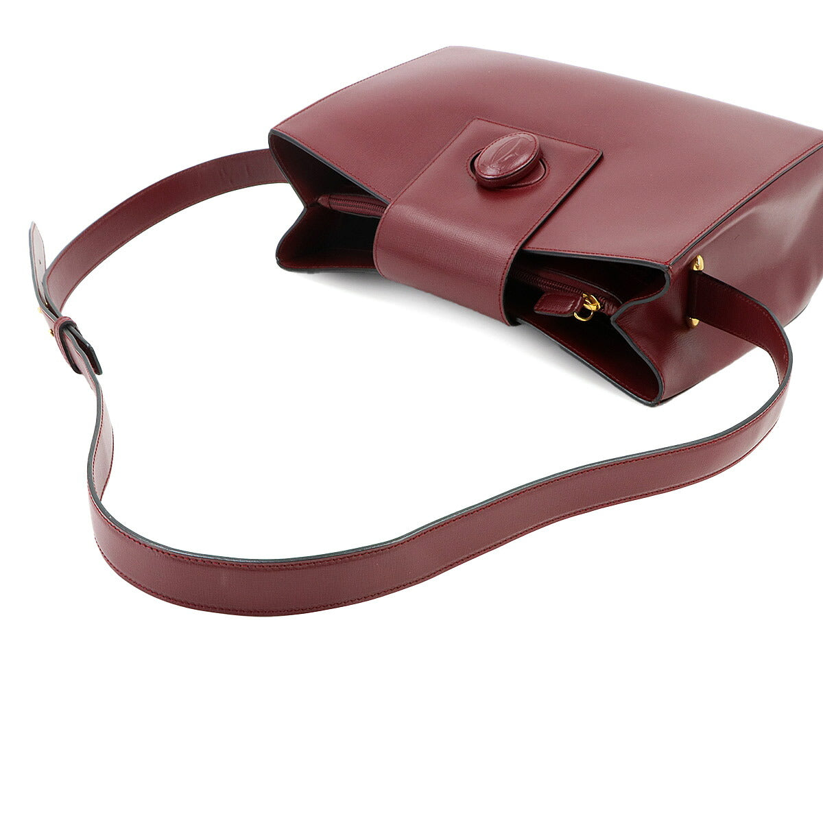 Must Line Shoulder Bag Leather Bordeaux Purse