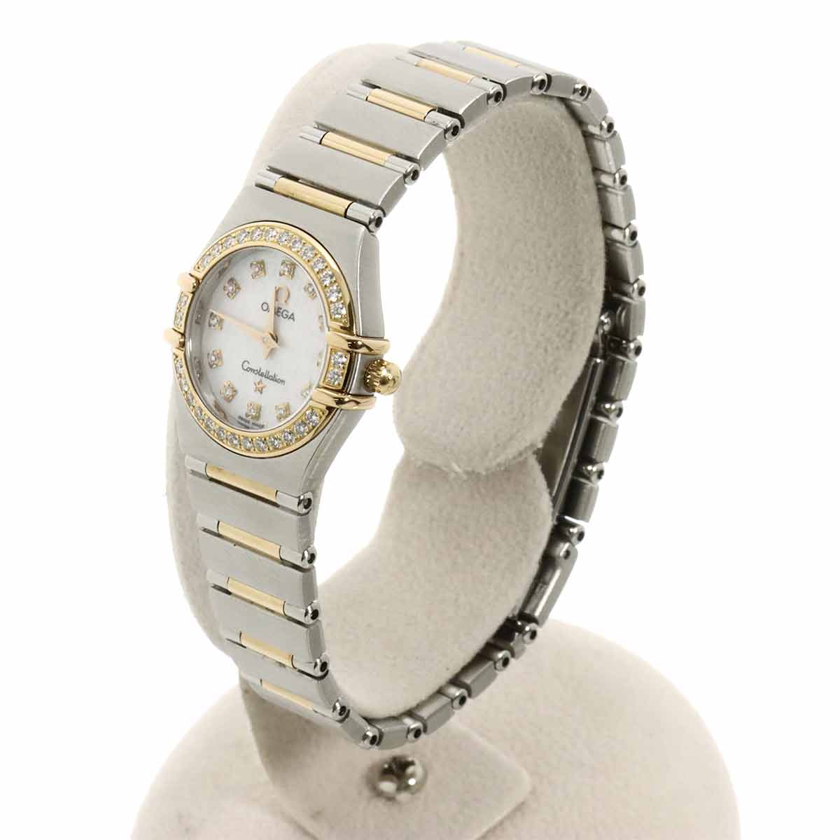 Constellation 1360 75 PG 12P Diamond bezel White Shell Dial