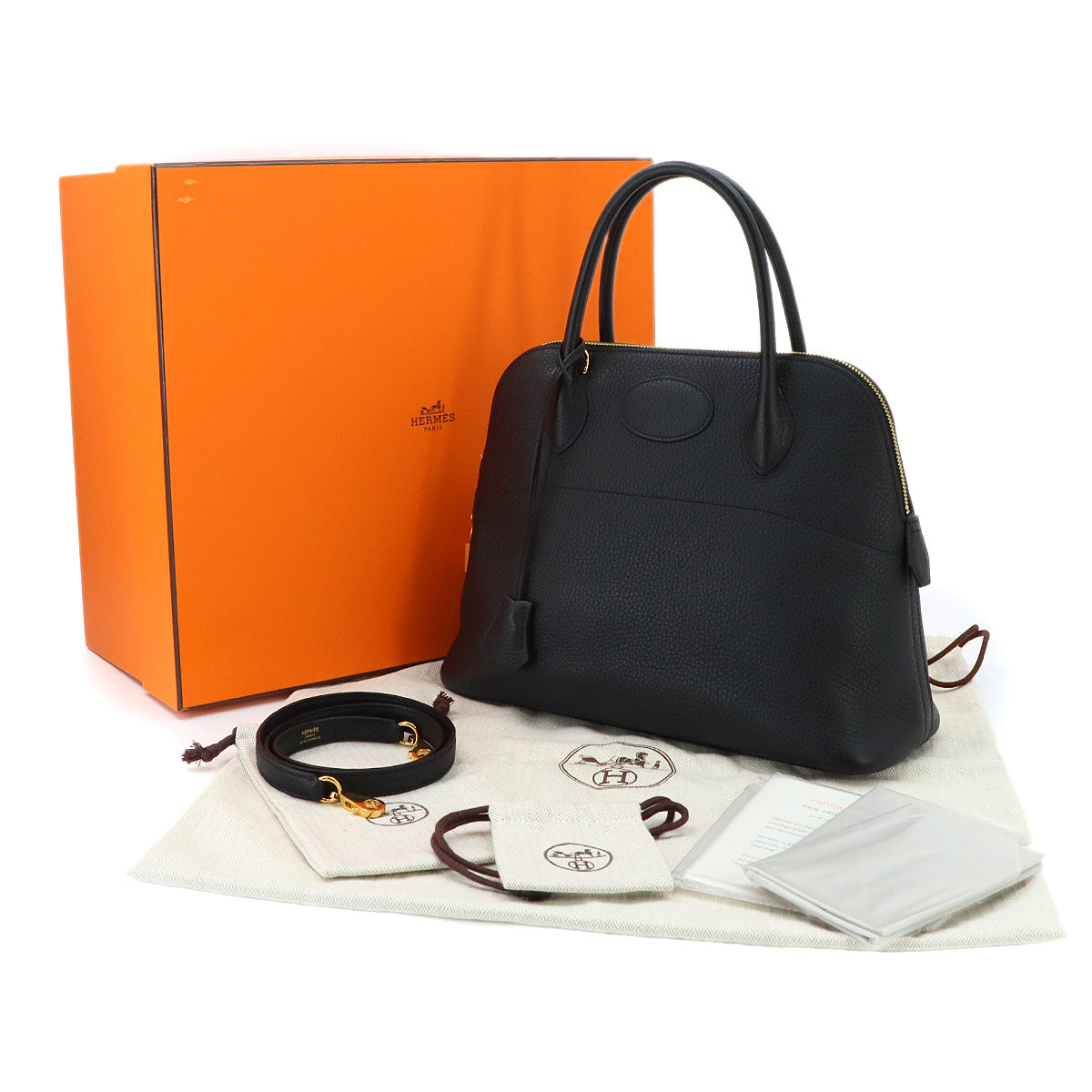 Bolide 31 2way Hand Shoulder Bag Taurillon Clemence Black