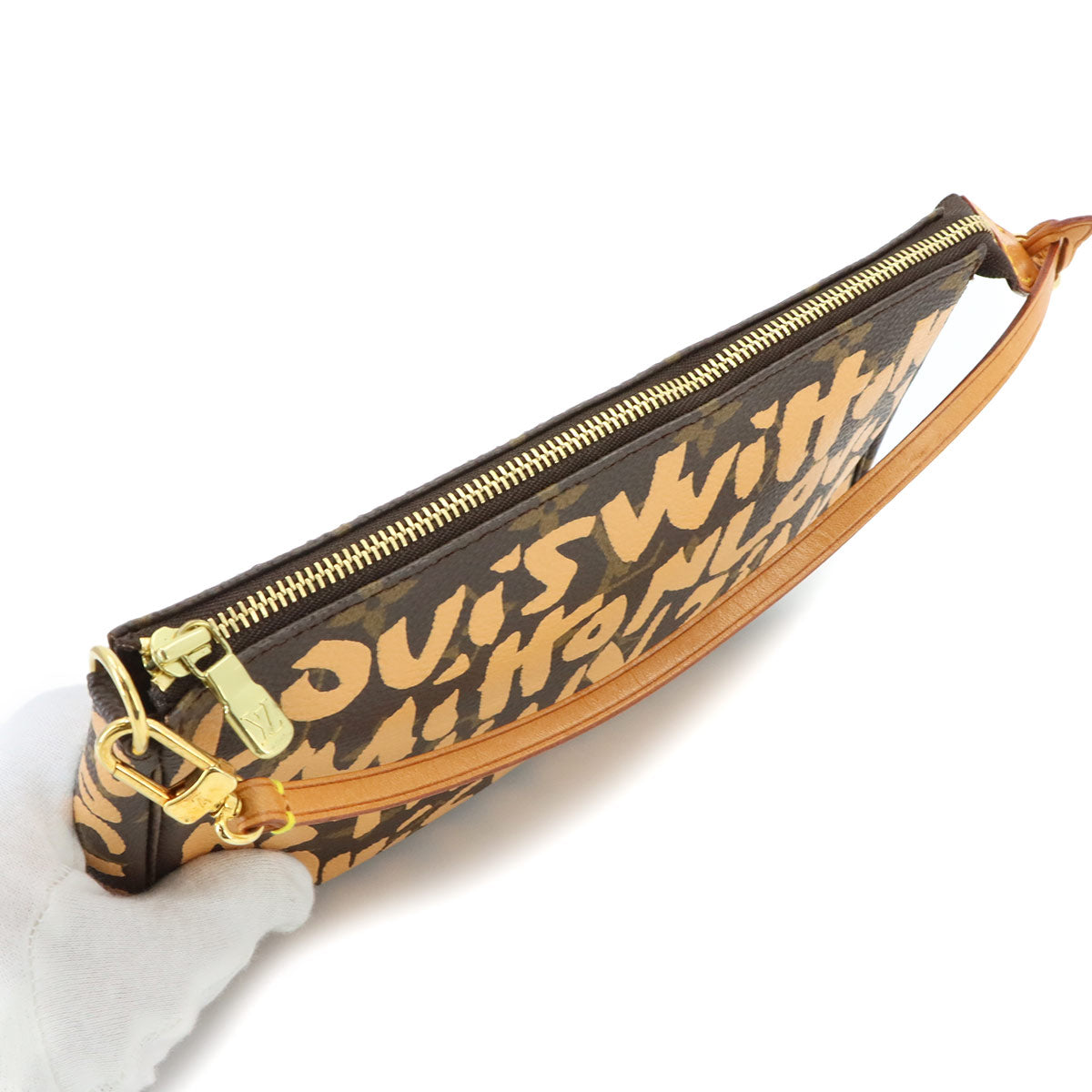 Monogram Graffiti Pochette Accessoires Pouch Peach M92193
