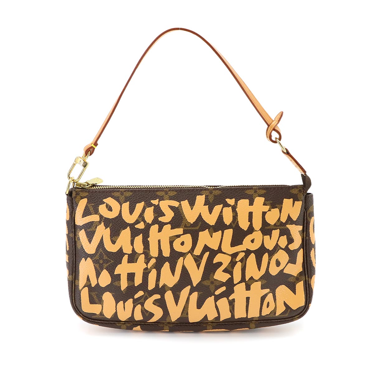 Monogram Graffiti Pochette Accessoires Pouch Peach M92193