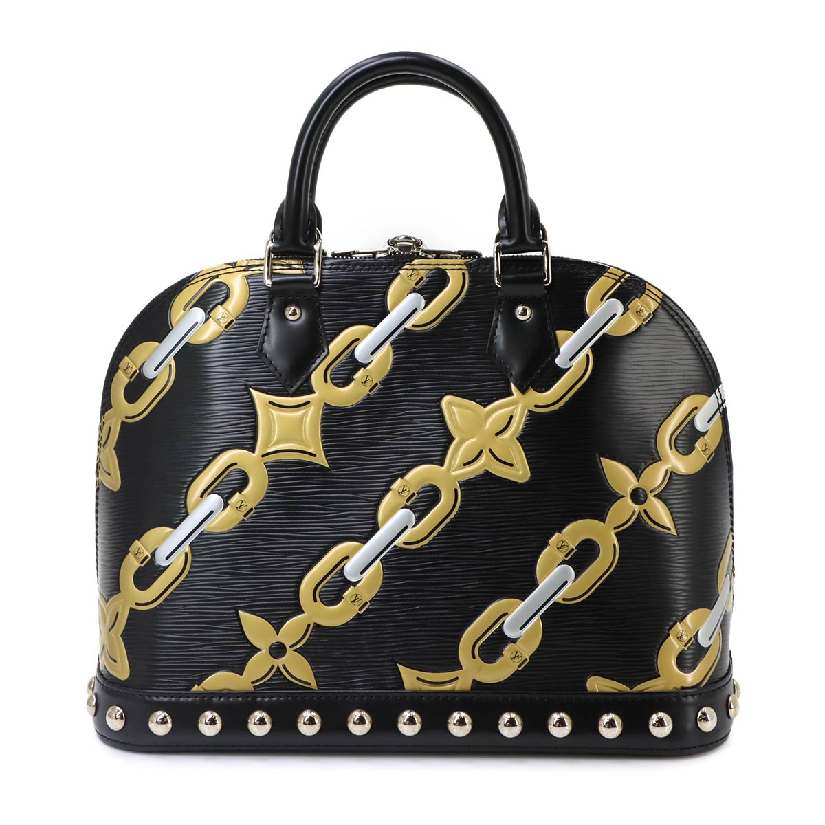 Epi Alma BB Hand Bag Leather Noir Black M42482 Purse
