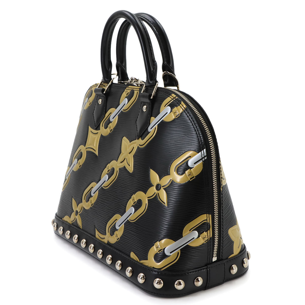 Epi Alma BB Hand Bag Leather Noir Black M42482 Purse