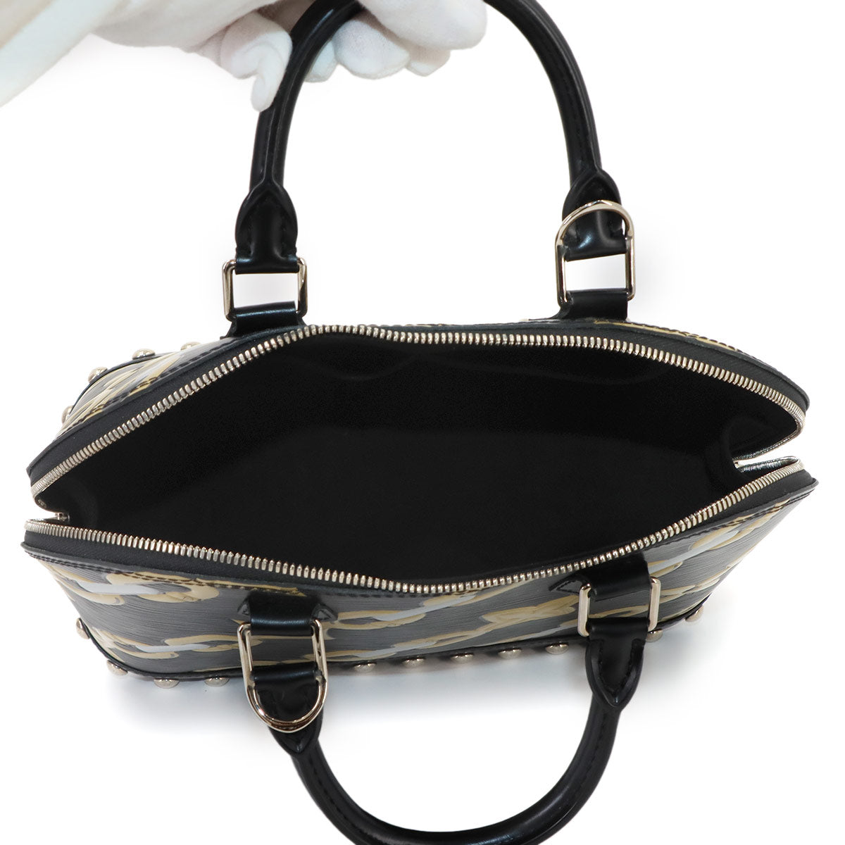 Epi Alma BB Hand Bag Leather Noir Black M42482 Purse