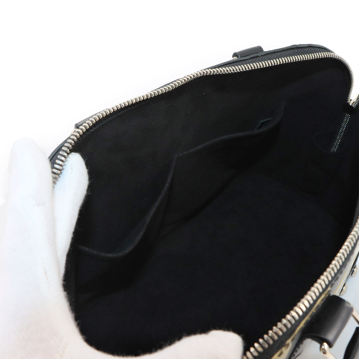 Epi Alma BB Hand Bag Leather Noir Black M42482 Purse