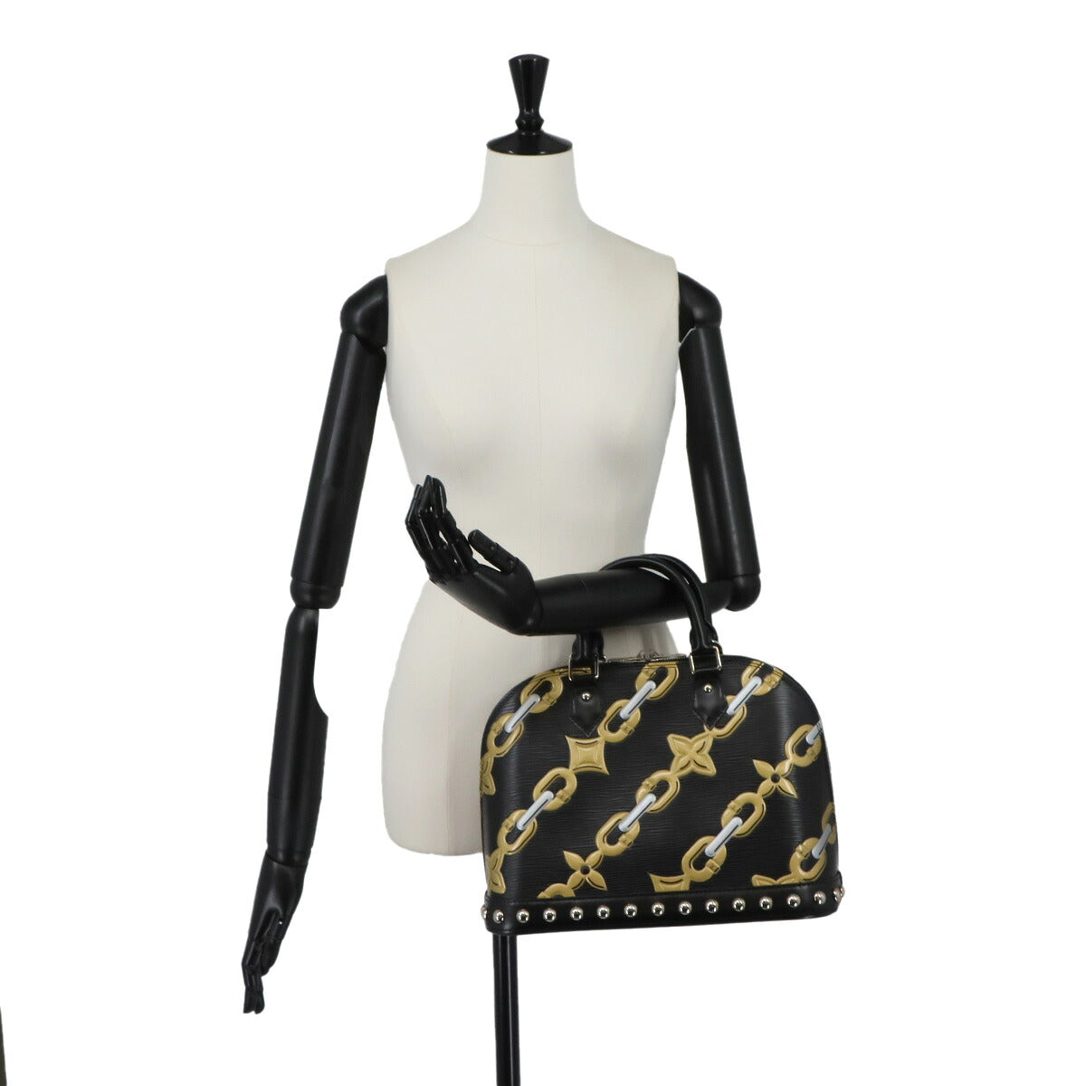 Epi Alma BB Hand Bag Leather Noir Black M42482 Purse
