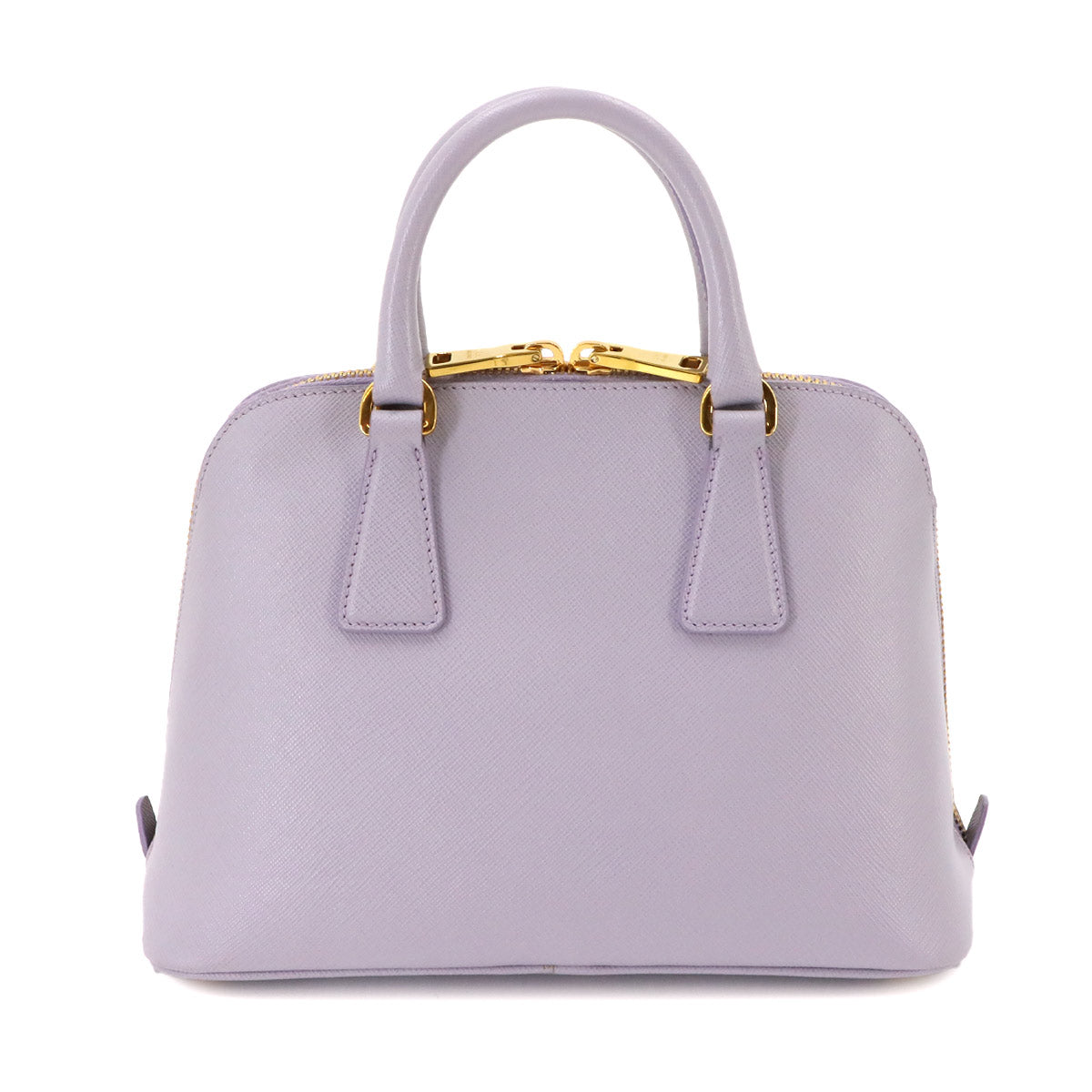 2way Hand Shoulder Bag Saffiano Leather Purple 1BA838
