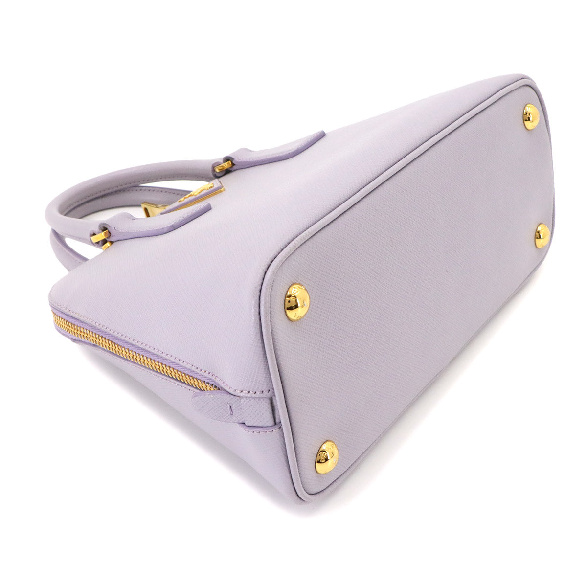 2way Hand Shoulder Bag Saffiano Leather Purple 1BA838