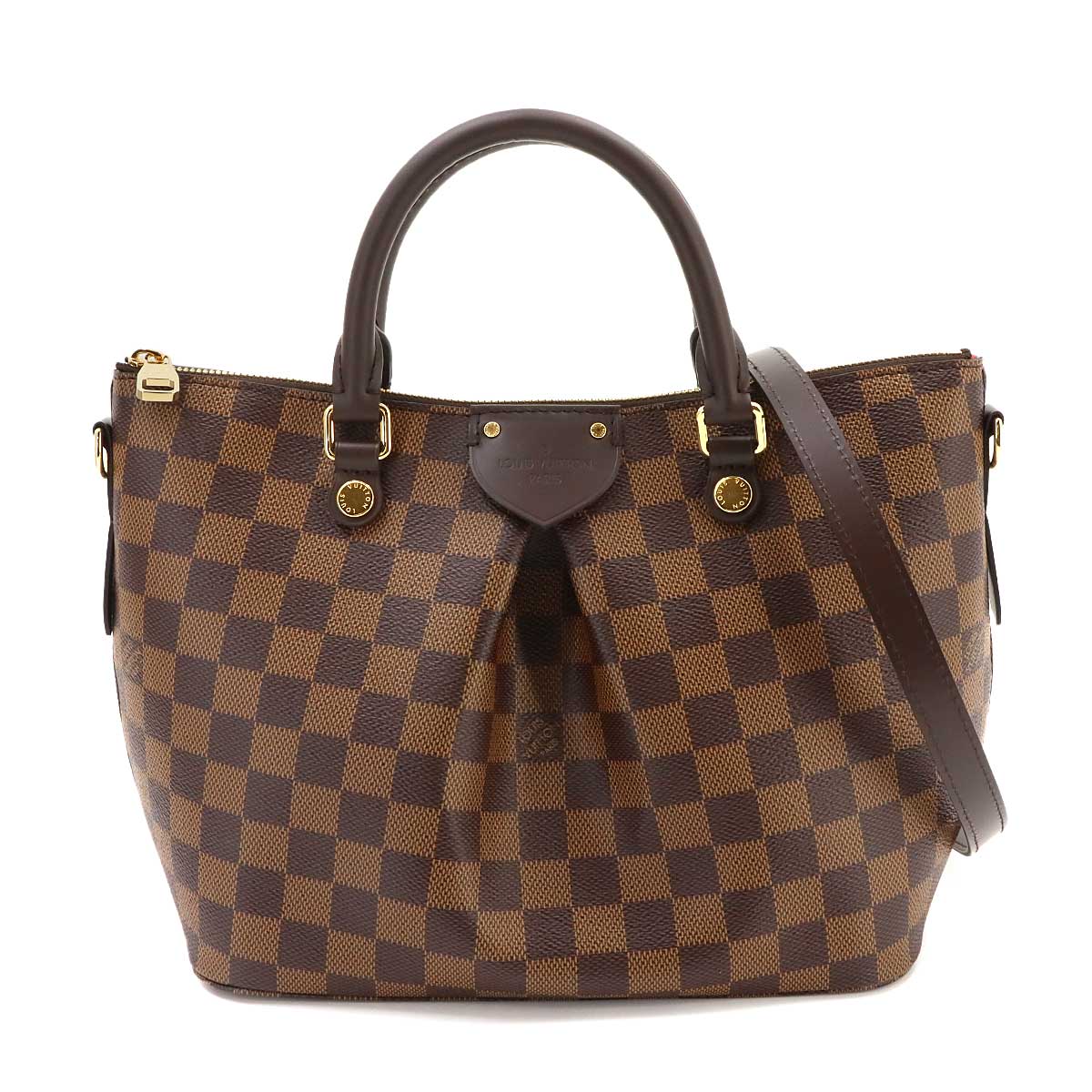 Damier Siena PM Hand Shoulder Bag Ebene Brown N41545