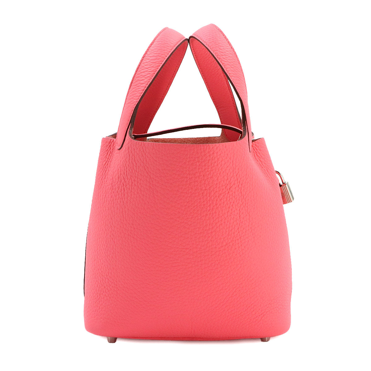 Picotin Lock PM Hand Bag Taurillon Clemence Rose Azalee