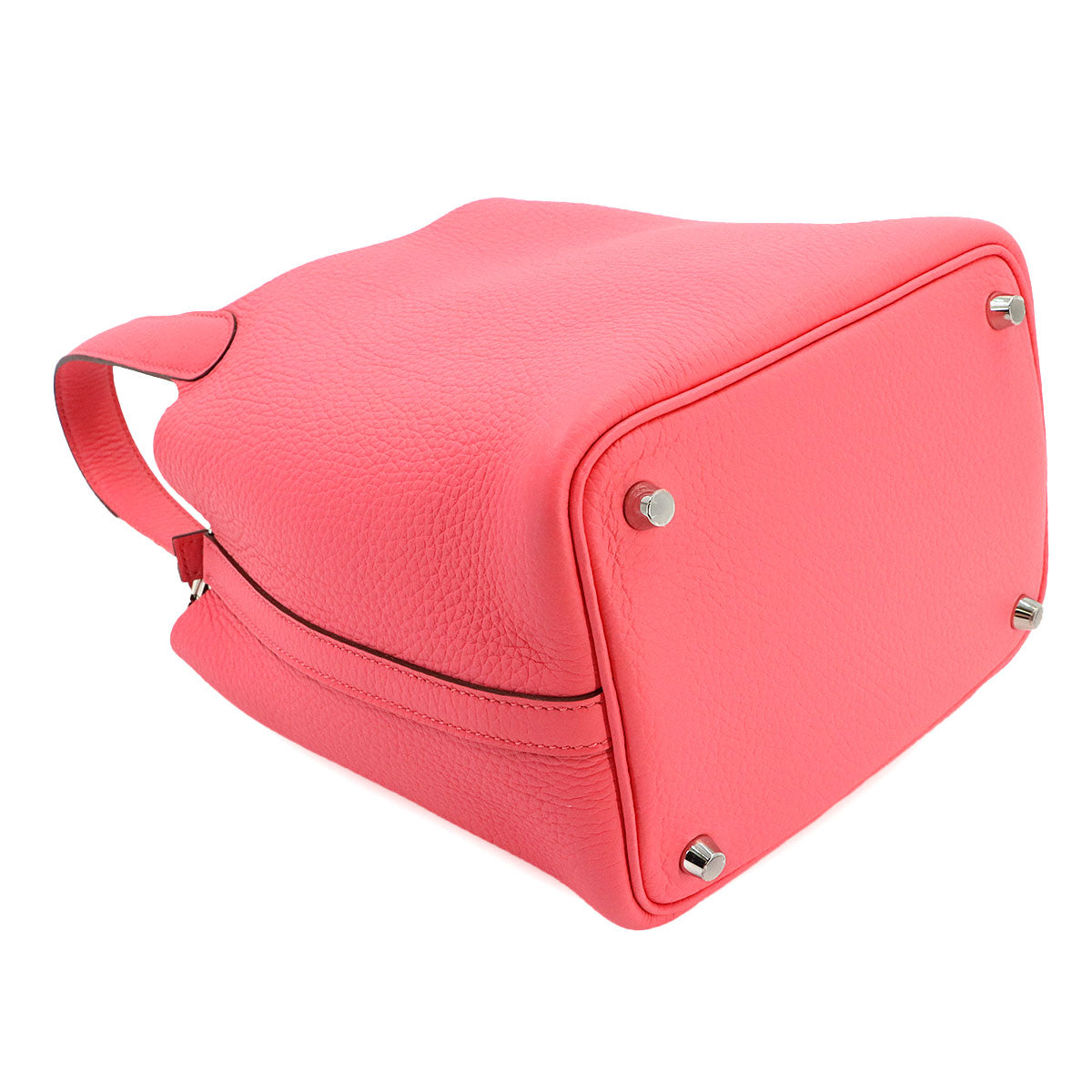 Picotin Lock PM Hand Bag Taurillon Clemence Rose Azalee