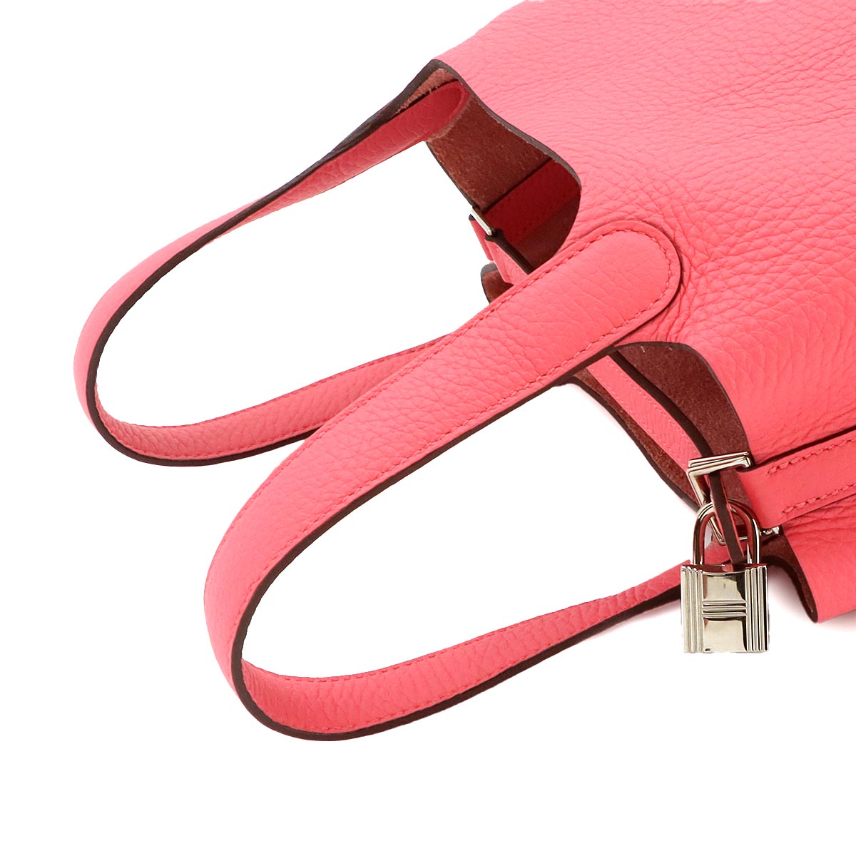 Picotin Lock PM Hand Bag Taurillon Clemence Rose Azalee