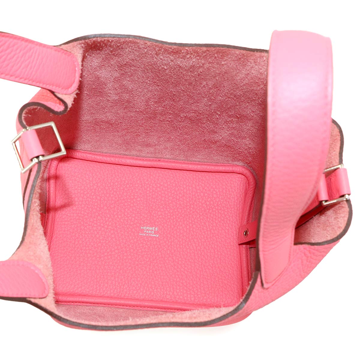 Picotin Lock PM Hand Bag Taurillon Clemence Rose Azalee