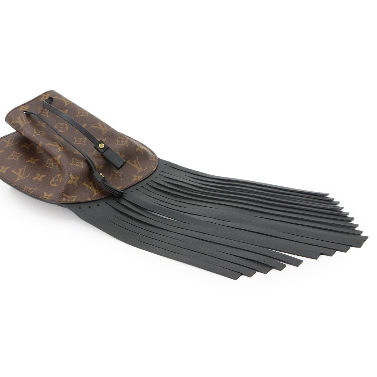 Monogram Fringed Noe Hand Shoulder Bag Brown M43132