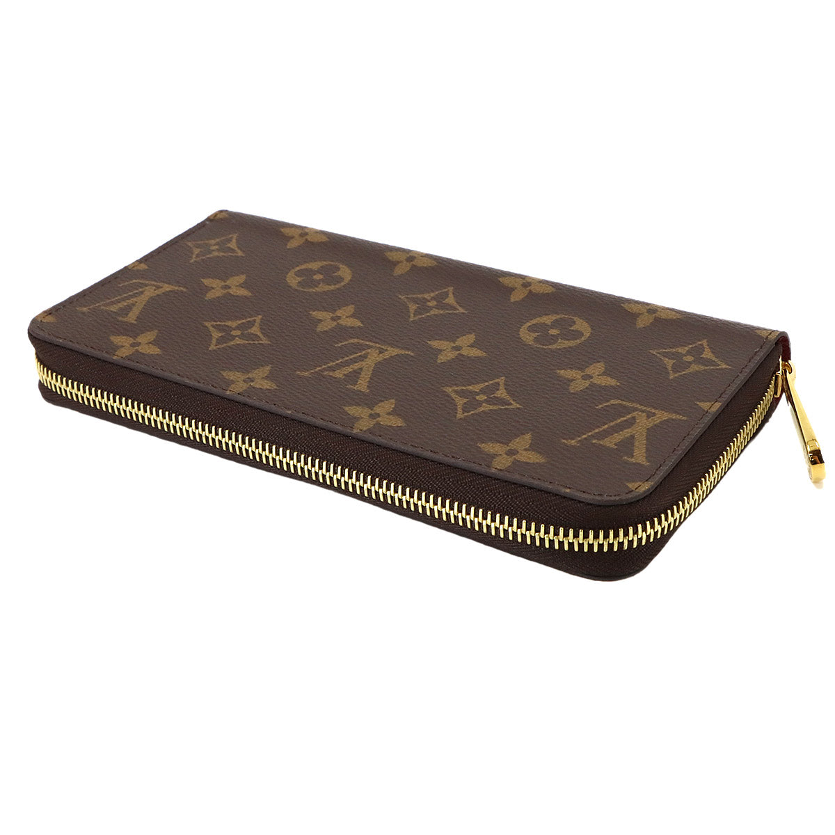 Monogram Zippy Wallet Long Brown Fuchsia M41895 Purse