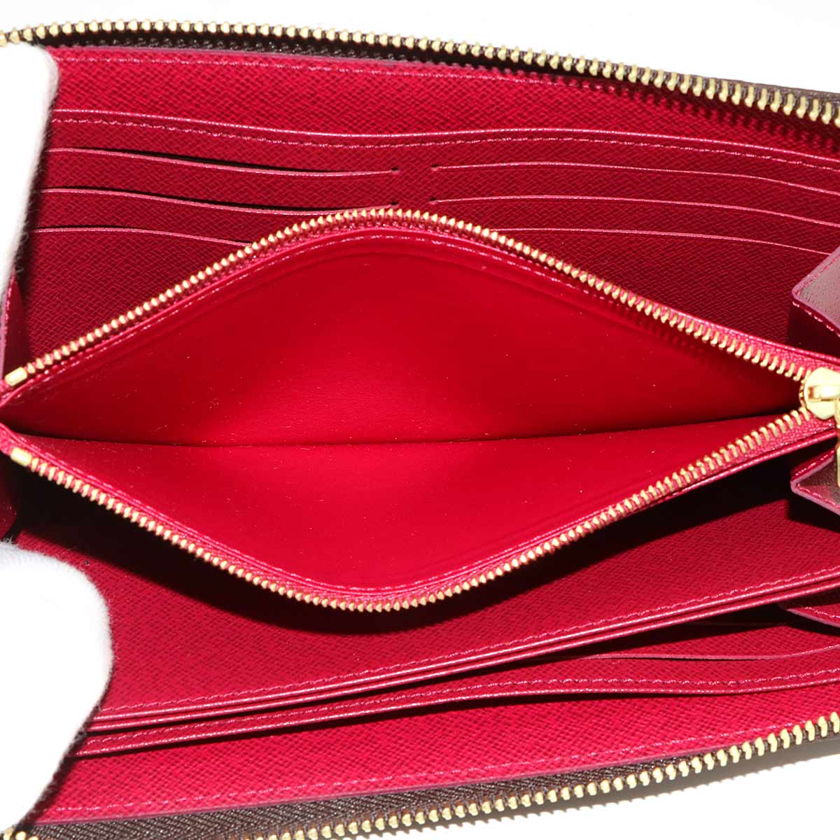 Monogram Zippy Wallet Long Brown Fuchsia M41895 Purse