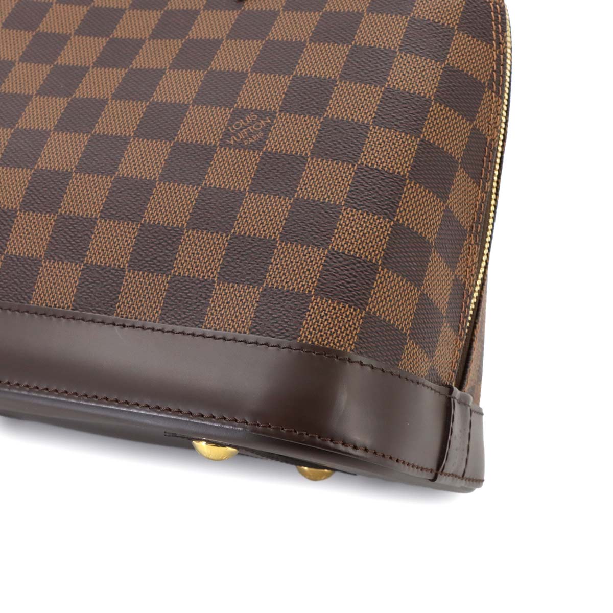 Damier Alma PM Hand Bag Ebene Brown N53151 Purse