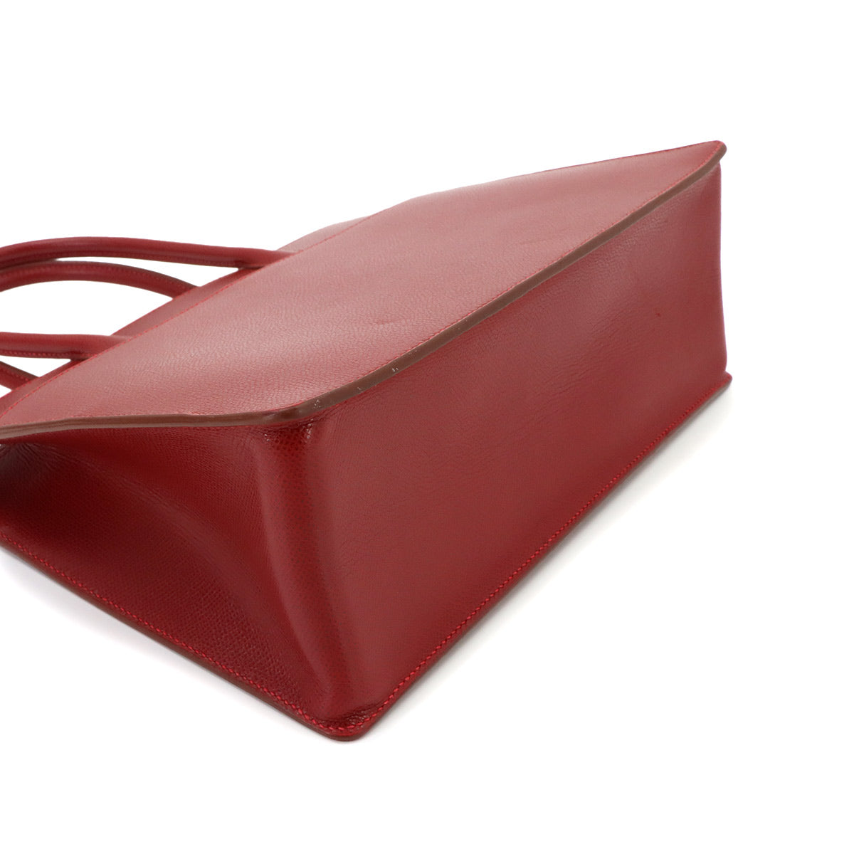White Bass PM Tote Bag Graine lisse leather Red Purse