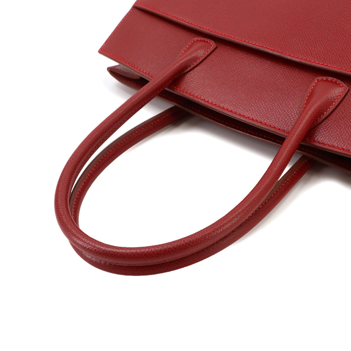 White Bass PM Tote Bag Graine lisse leather Red Purse