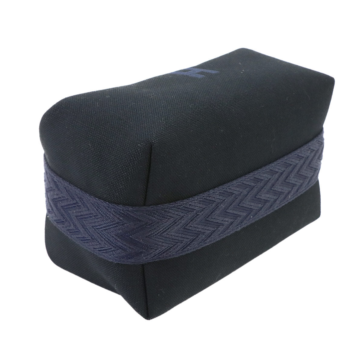Bride a Brac PM Hand Bag Toile H Black Navy Pouch