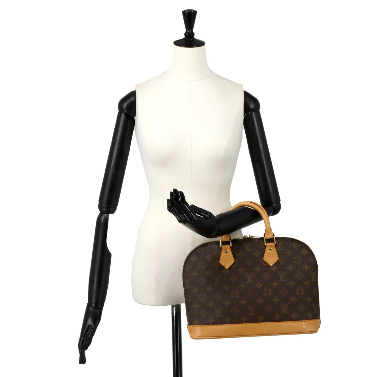 Monogram Alma Hand Bag Brown M51130 Purse